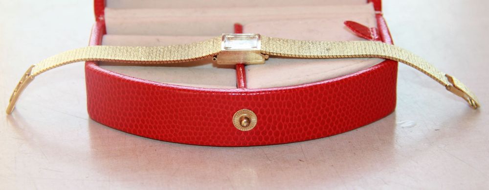 stowa zloty zegarek damski złoto 585 14k kruk bransoleta bransoletka