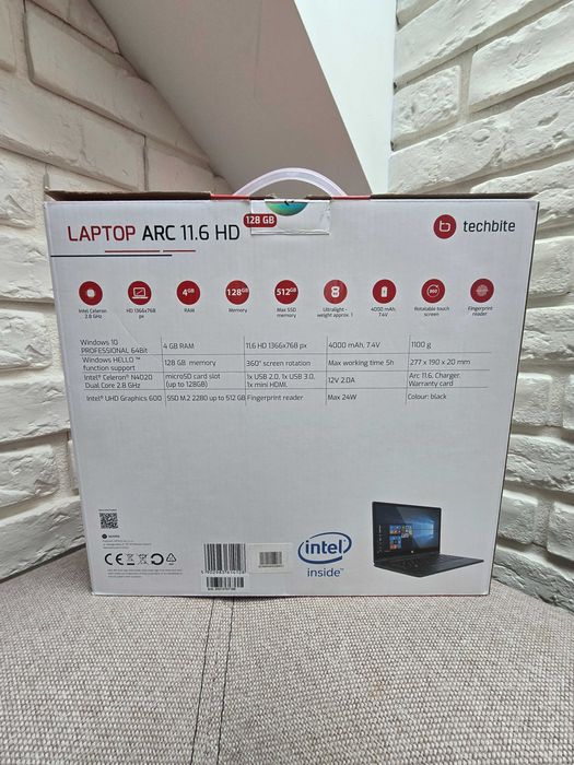 Laptop - tablet 2w1 TECHBITE Arc 11.6" 4G RAM 126GB SSD