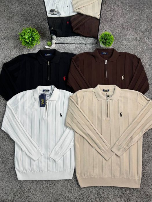 Лонгслив / Полузамок від Polo Ralph Lauren , в полоску