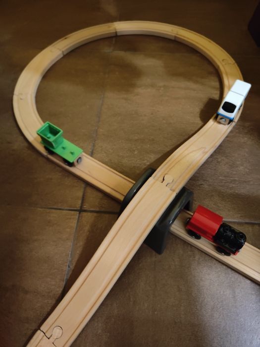 IKEA Lillabo  kolejkal Zestaw DREWNIANY