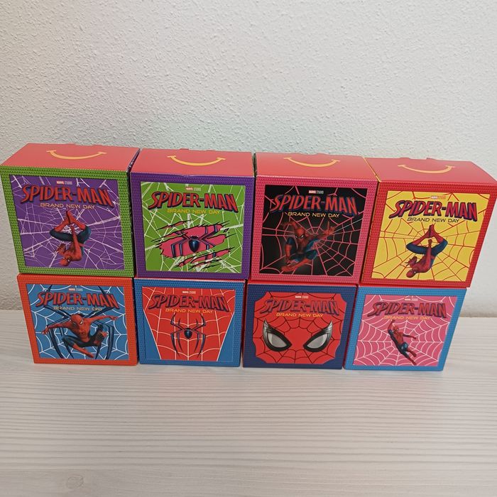 8x Spider-man McDonald's Happy meal plecaki