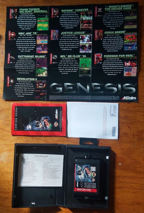 Mega Drive Batman Forever Completo.