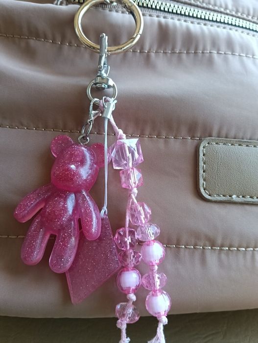 Bag charm artesanal urso