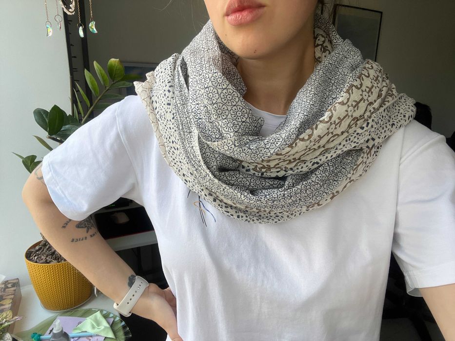 Палантин легкий 100% бавовна індія ідеальний стан