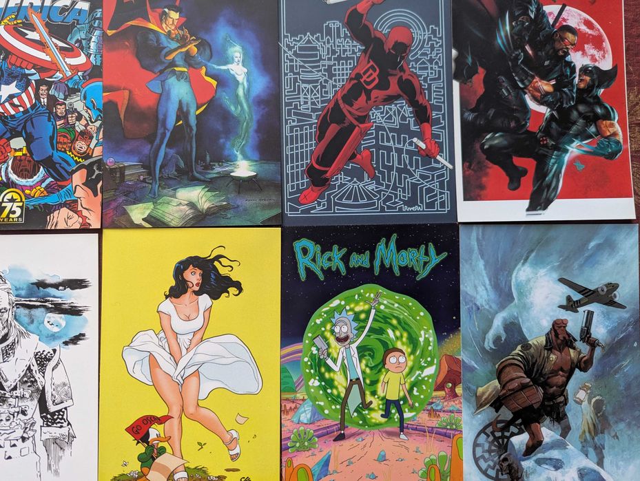 Открытки комикс тематика 16 штук