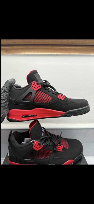 Air Jordan 4 Retro – czarno-czerwone | EU 45