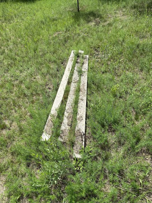 Бетонні балки / стовбчики 246 х 14 х 12 см, 4 штуки