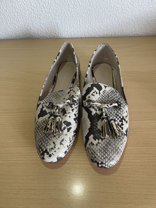 Mocassim pele de cobra