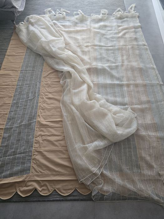 Cortinado Organza com pendente