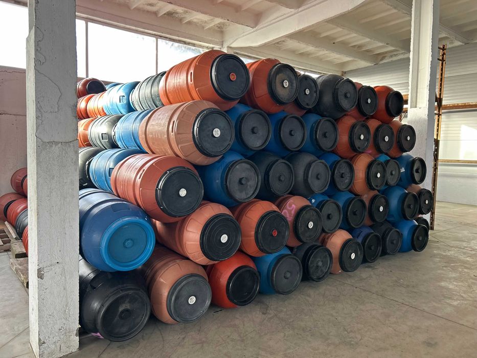 Beczka 220l beczki zbiornik na wodę na deszczówkę, mocny gruby plastik