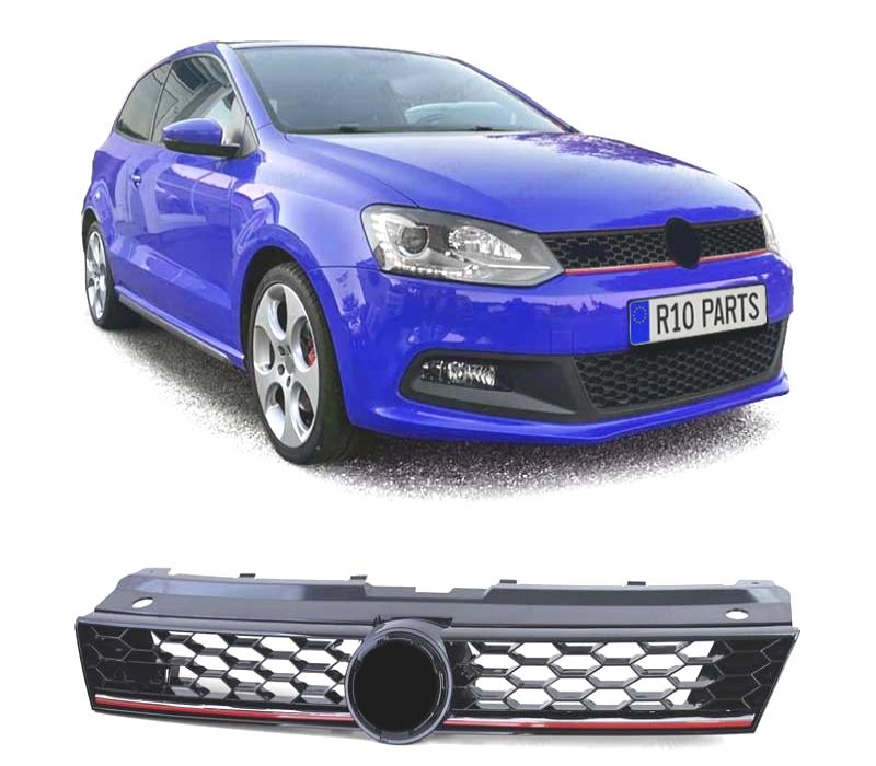 GRELHA FRONTAL VOLKSWAGEN VW POLO 3/5 09-17 LOOK GTI