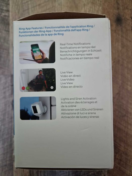 Ring Spotlight Cam Plus Battery – kamera zewnętrzna, nowa