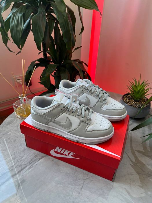 Nike SB Dunk Low White Grey, Найк Данк сірий колір