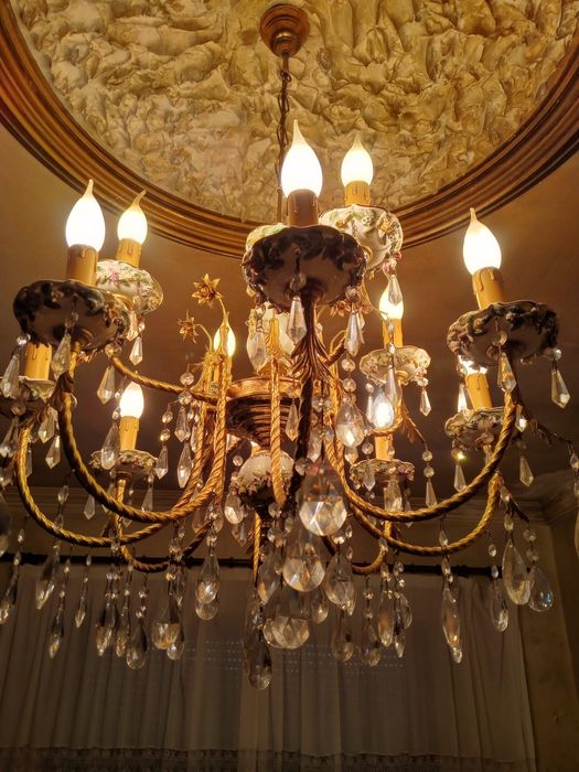 Candeeiro de sala em cristal