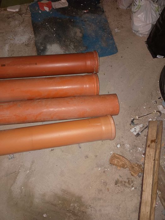 Rury PC 160x4.0 pomarańczowe