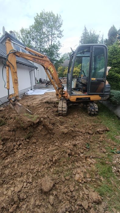 Usługi koparko ładowaką mini koparką z transportem