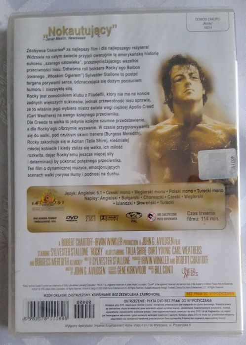 sylvester  stallone w filmie rocky