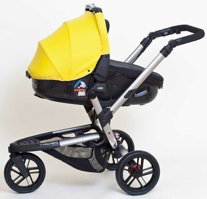 Carrinho de Bebé Trio Jané Trider Amarelo | Completo| Estado Impecável