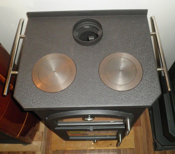 Salamandra a Lenha 14Kw BROMPI Forno e Discos Cozinhar