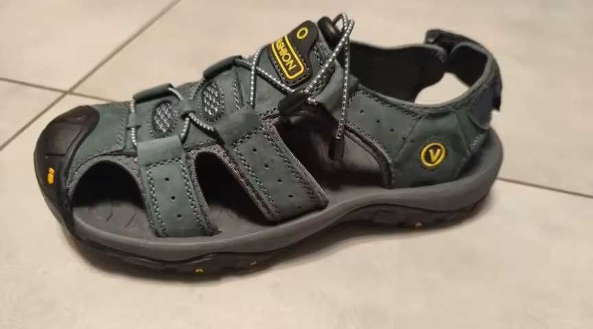 Sandały turystyczne męskie skóra naturalna