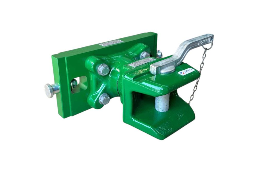Zaczep manualny górny transportowy John Deere na sworzeń 330mm 390mm