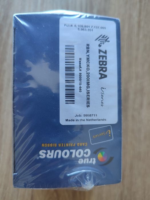Fita impressora cartões zebra