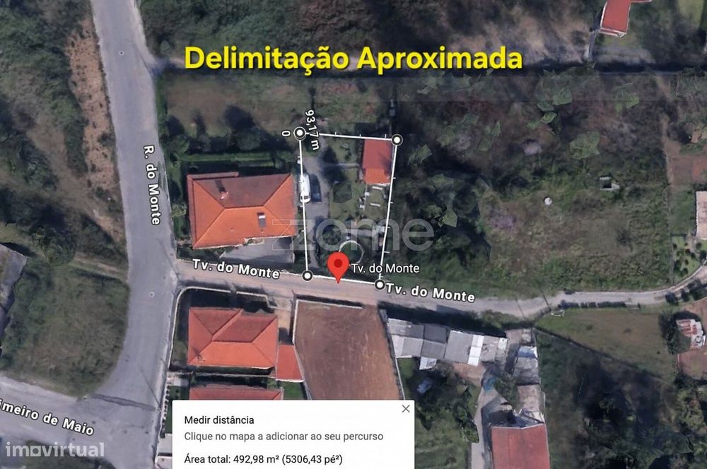 Terreno 492m2 | Projetos Aprovados | Moradia Individual | 12 min Braga