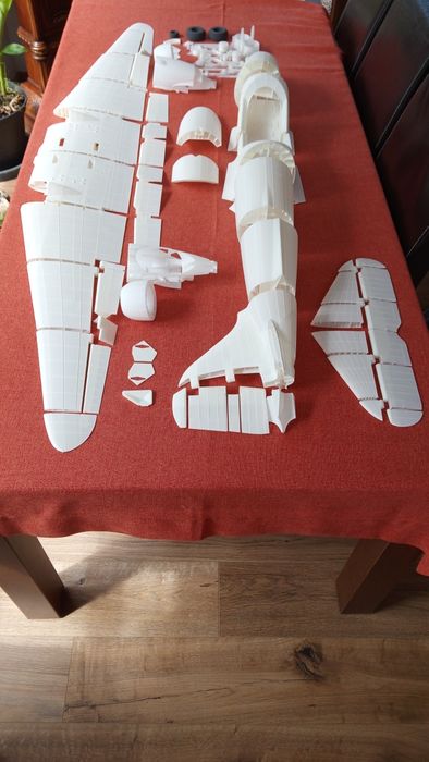 DC3 samolot RC (elementy druk 3D)