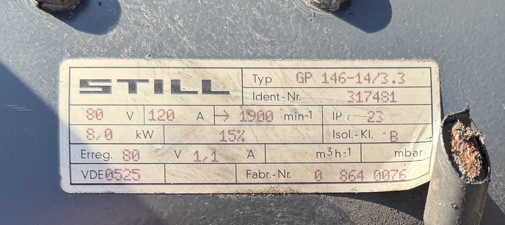 Silnik Pompy Hydraulicznej STILL R60-16 80V