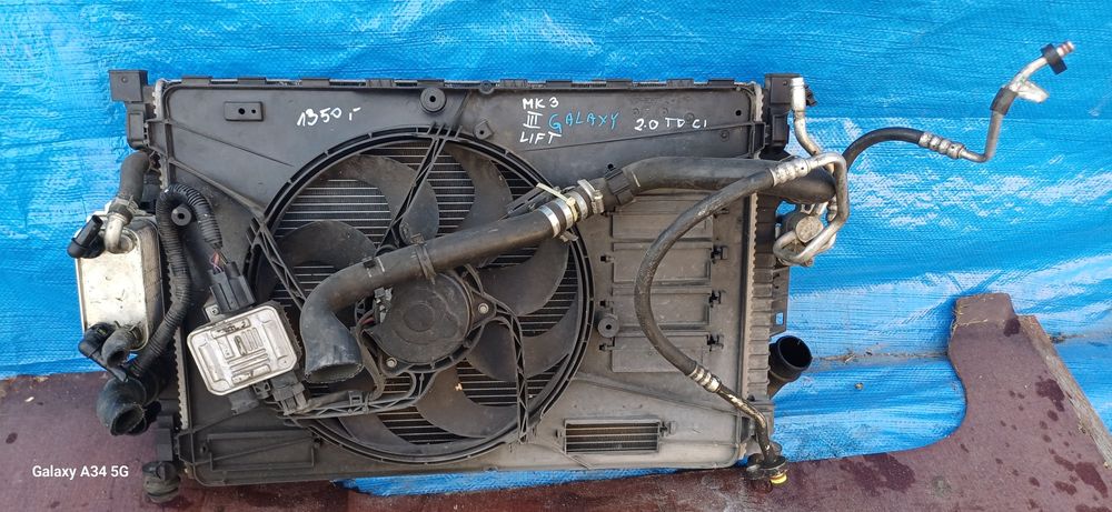 Chłodnice wentylator komplet chłodnic ford galaxy mk3  lll 2.0 tdci