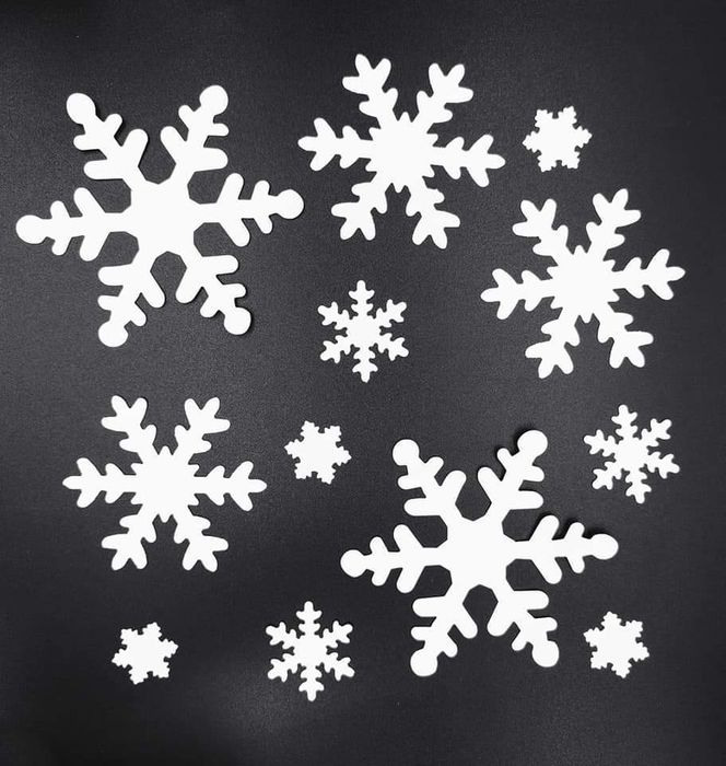 Śnieżynki papierowe mix 500 sztuk