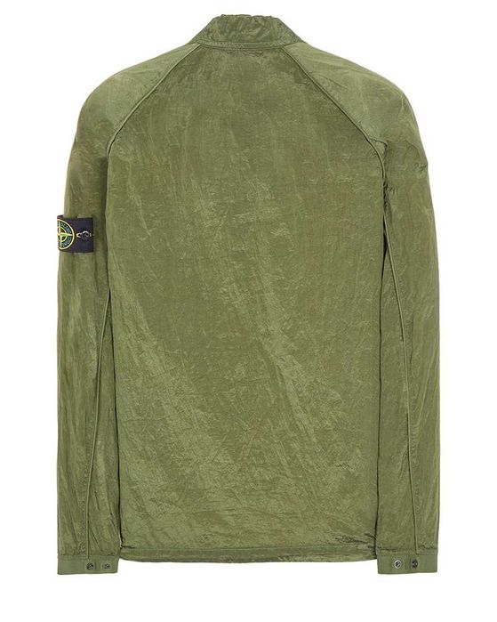 Сорочка STONE ISLAND 12321 Garment-Dyed Nylon Metal Overshirt Olive
