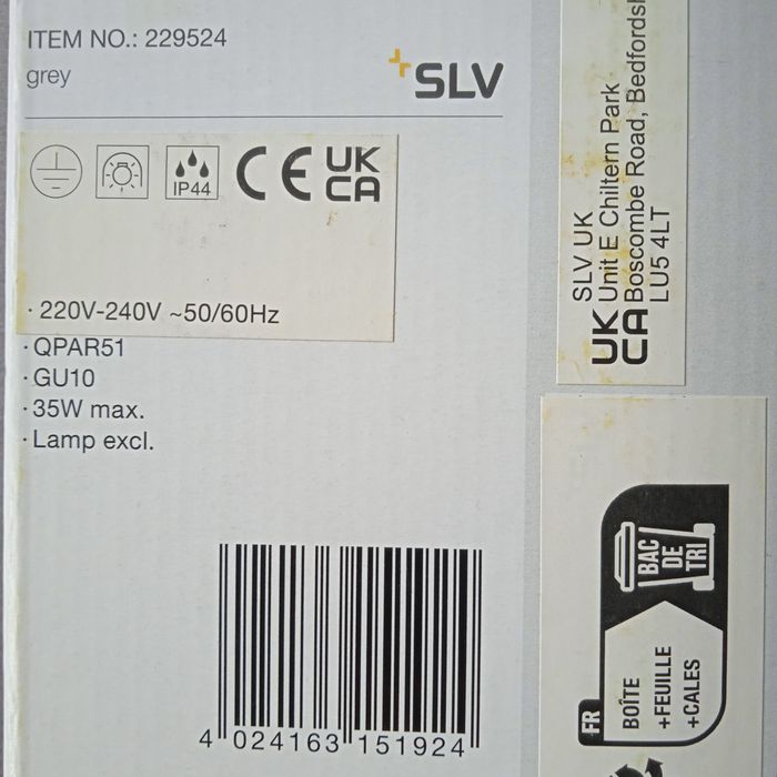 Lampa zewnętrzna kinkiet