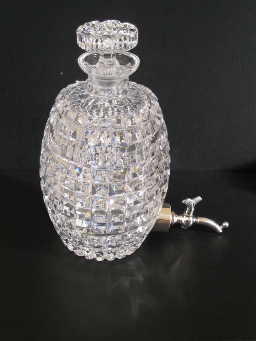 Garrafa Cristal C\Prata Lei , Antiga