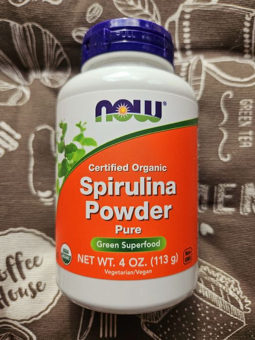 Спіруліна Спирулина 500 1000 порошок Now Foods California spirulina