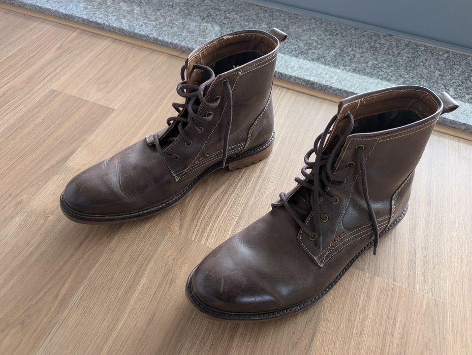 Botas Couro Hush Puppies Homem Nº 43