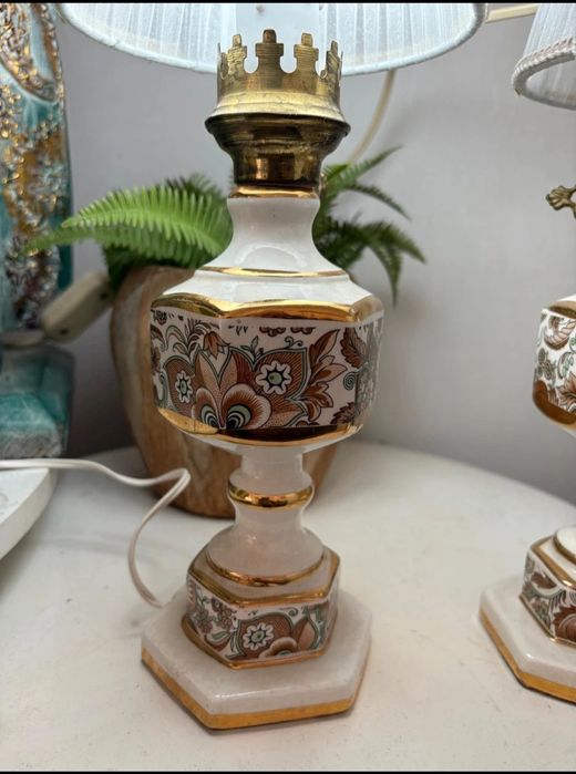 Candeeiros(2) lindíssimos vintage em cerâmica Francesa (1950)