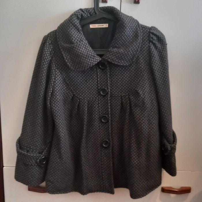 Casaco Cinza/Preto