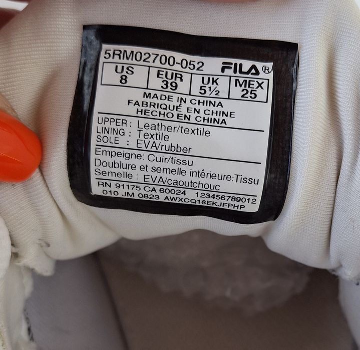 Кросівки FILA (Філа) р.39 нат.замш