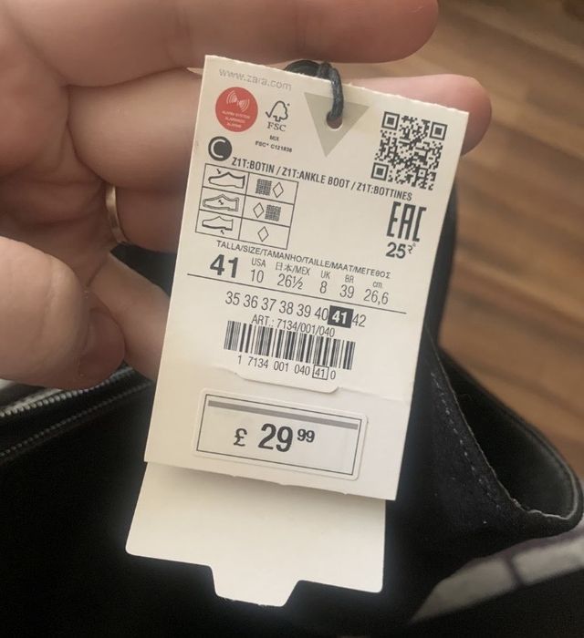 Ботильоны ZARA ботинки полусапожки