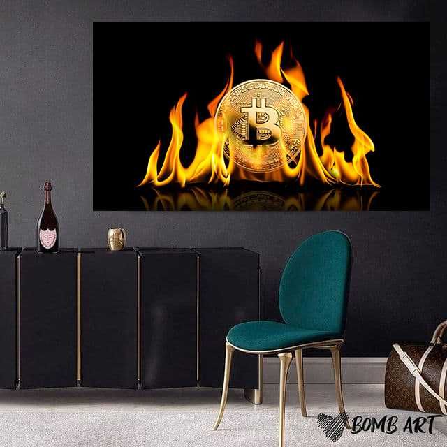 Картина Биткоин Bitcoin Біткоїн Крипта Криптовалюта