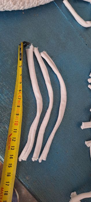 2kg de trapilho branco cortado (15cm)