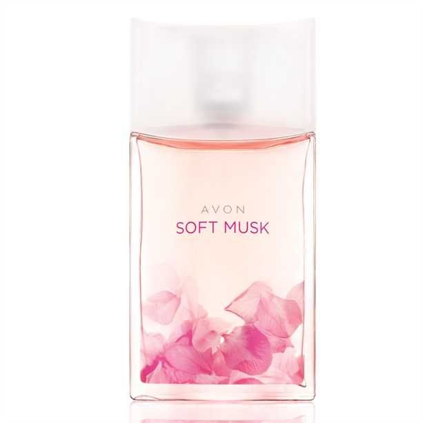 Жіноча туалетна вода Soft Musk (рожева) від Avon, 50 мл [Польща]