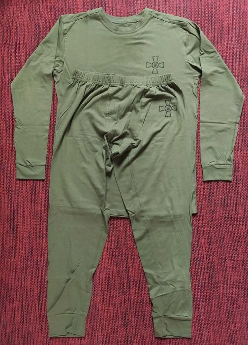 Білизна демісезонна олива з принтом ЗСУ. Белье нательное. Всі розміри