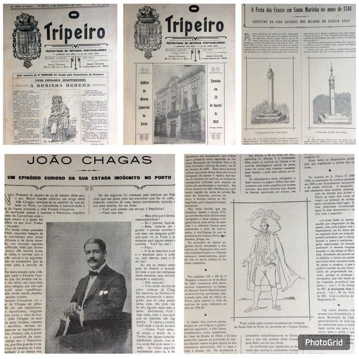 Um pouco da história do Porto. O TRIPEIRO. Ano completo de 1927