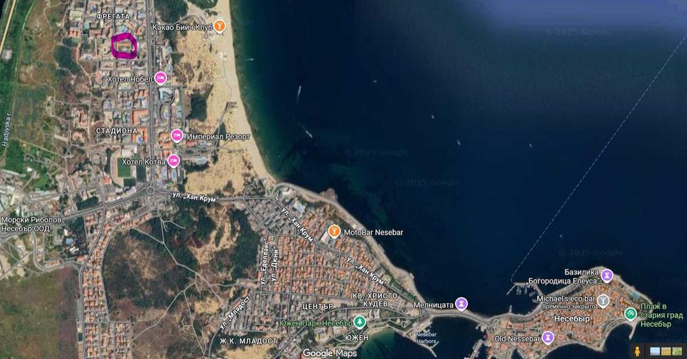 Трёх комнатный апартамент в 300 метрах от лучшего пляжа в Болгарии