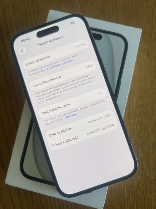 Iphone 15 256 gb preto