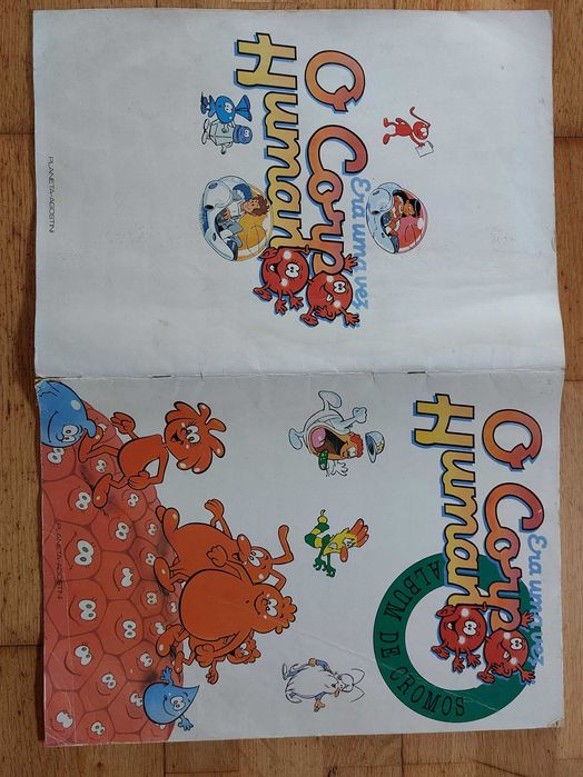 Caderneta de cromos "Era uma vez o corpo humano" - completa