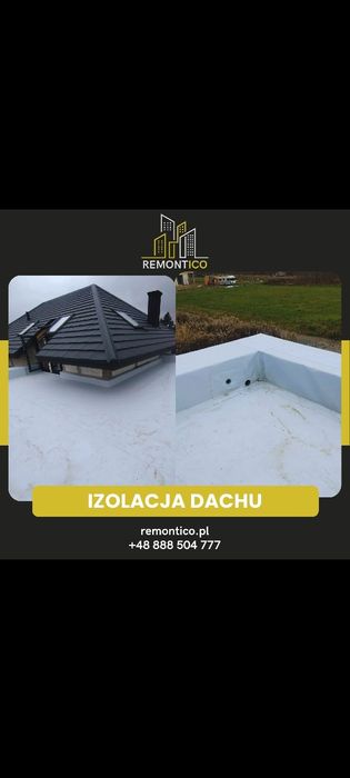 Hydroizolacja dachów płaskich tarasów balkonów i garaży