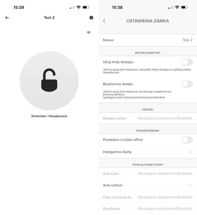 Yale Linus L2 zamek elektroniczny wifi bt aplikacja